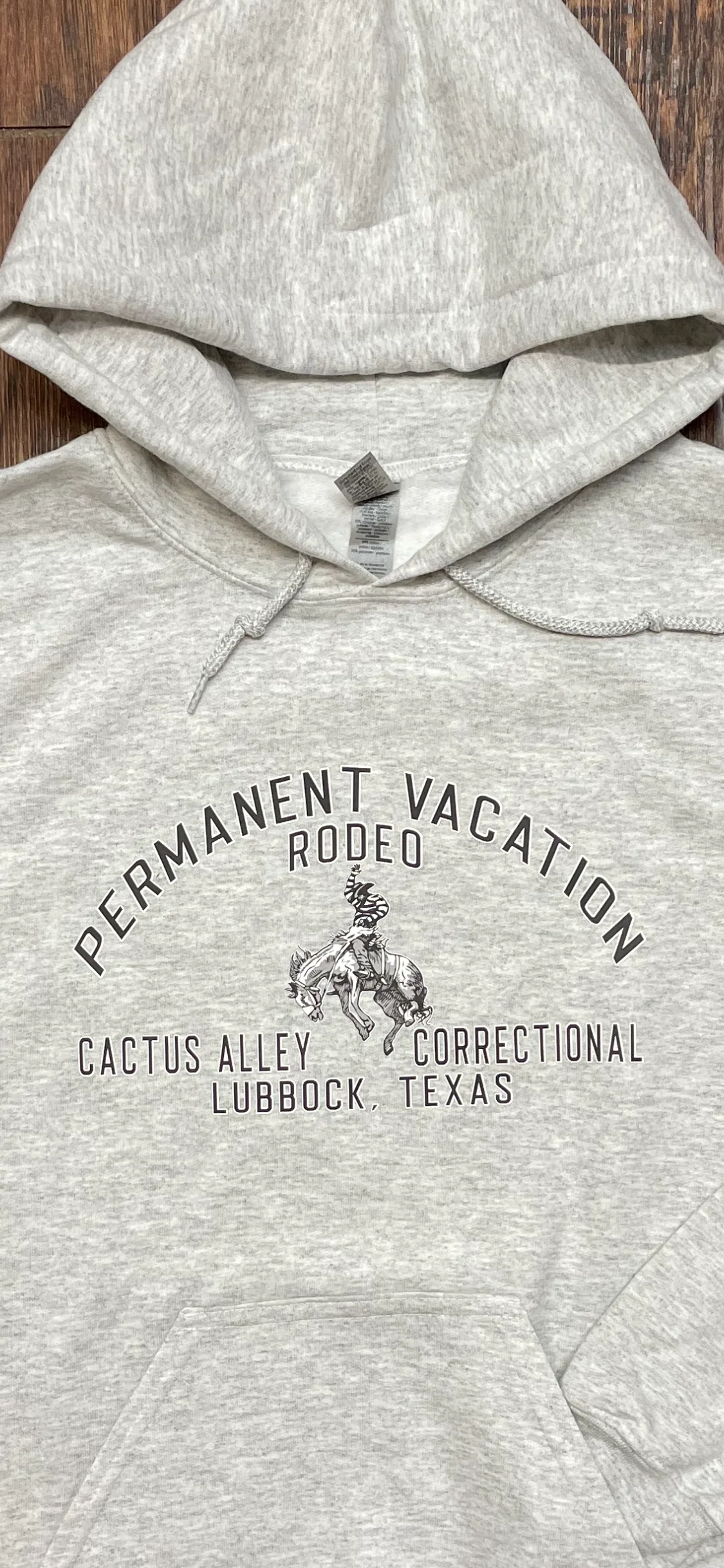 Permanent Vacation - Ash Grey Adult Hoodie