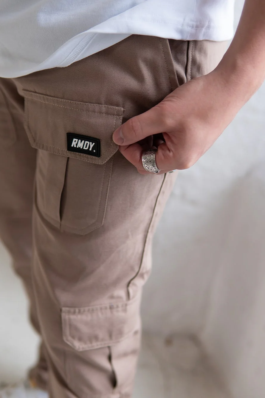 Straight Leg Tan RMDY. Cargo Bottoms